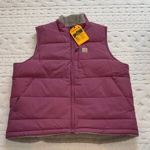 Carhartt Maroon Quilted Vest